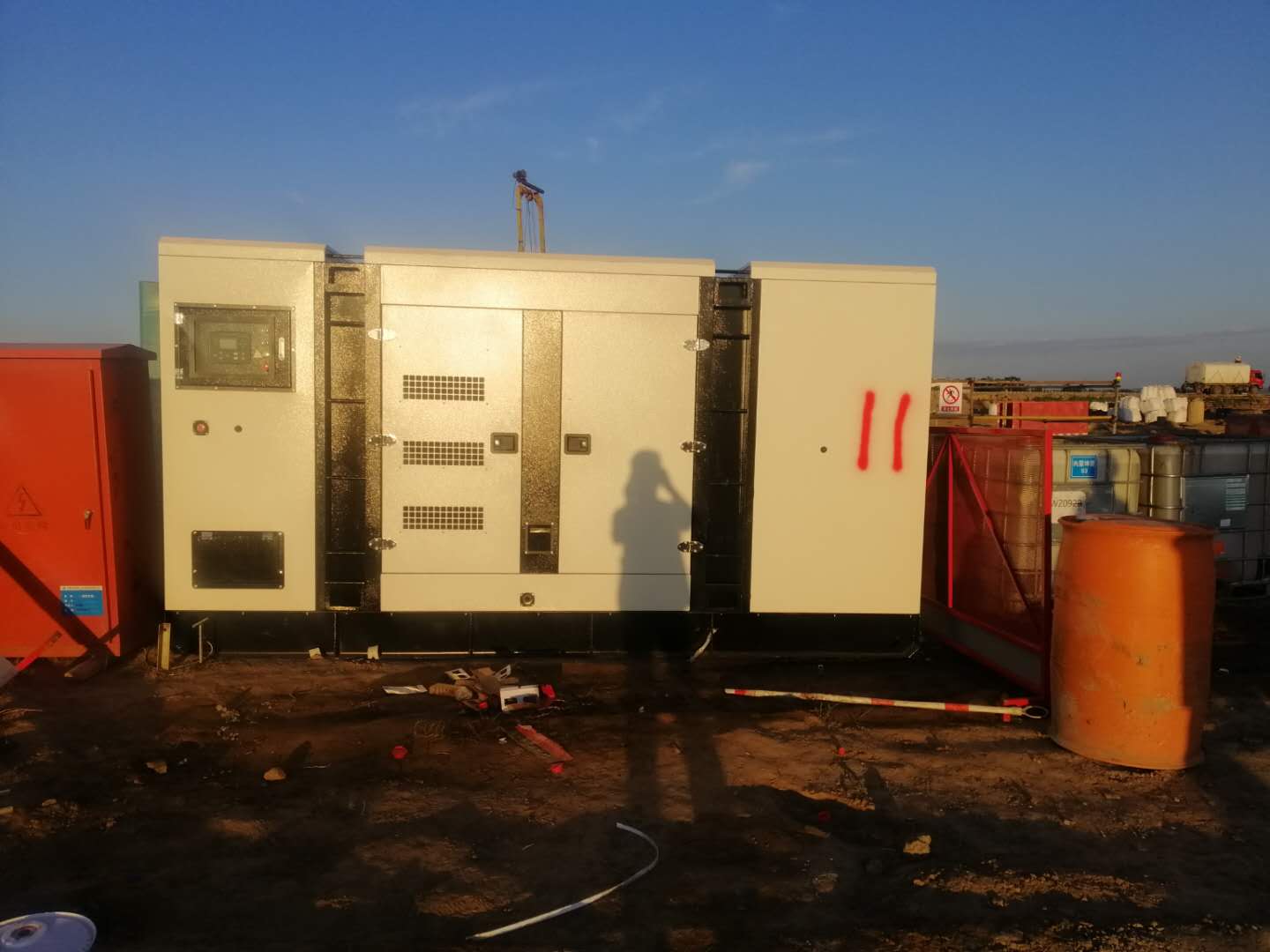 正德威和呼市機場施工單位合作發(fā)電機設(shè)備